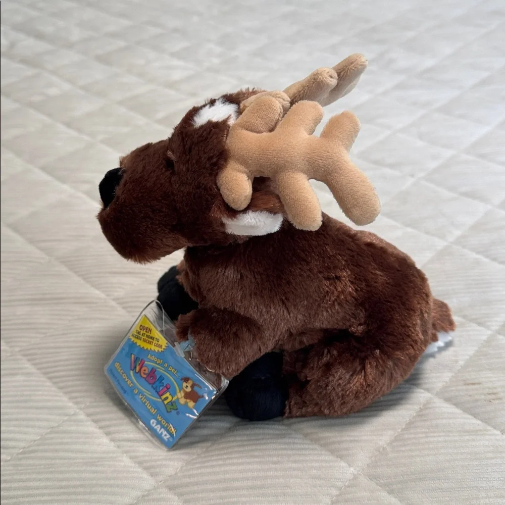 Ganz Webkinz Reindeer Plush New with Code Sealed 9" - Picture 2 of 4